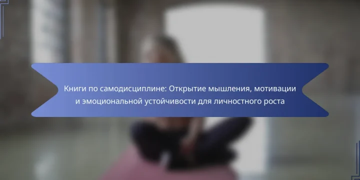 Книги по самодисциплине: Открытие мышления, мотивации и эмоциональной устойчивости для личностного роста