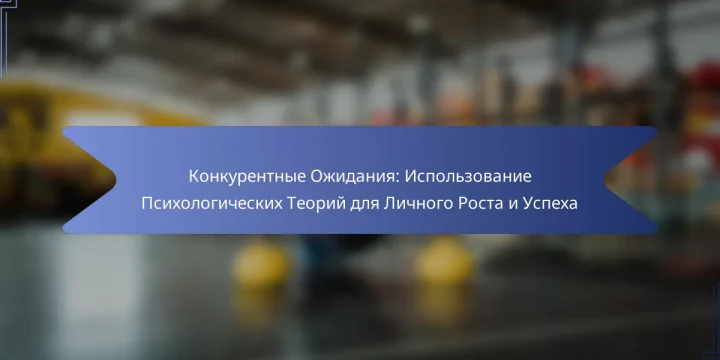 Конкурентные Ожидания: Использование Психологических Теорий для Личного Роста и Успеха