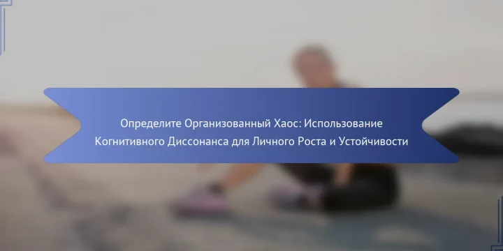 Определите Организованный Хаос: Использование Когнитивного Диссонанса для Личного Роста и Устойчивости