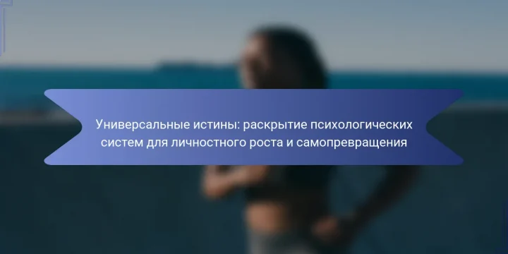 Универсальные истины: раскрытие психологических систем для личностного роста и самопревращения